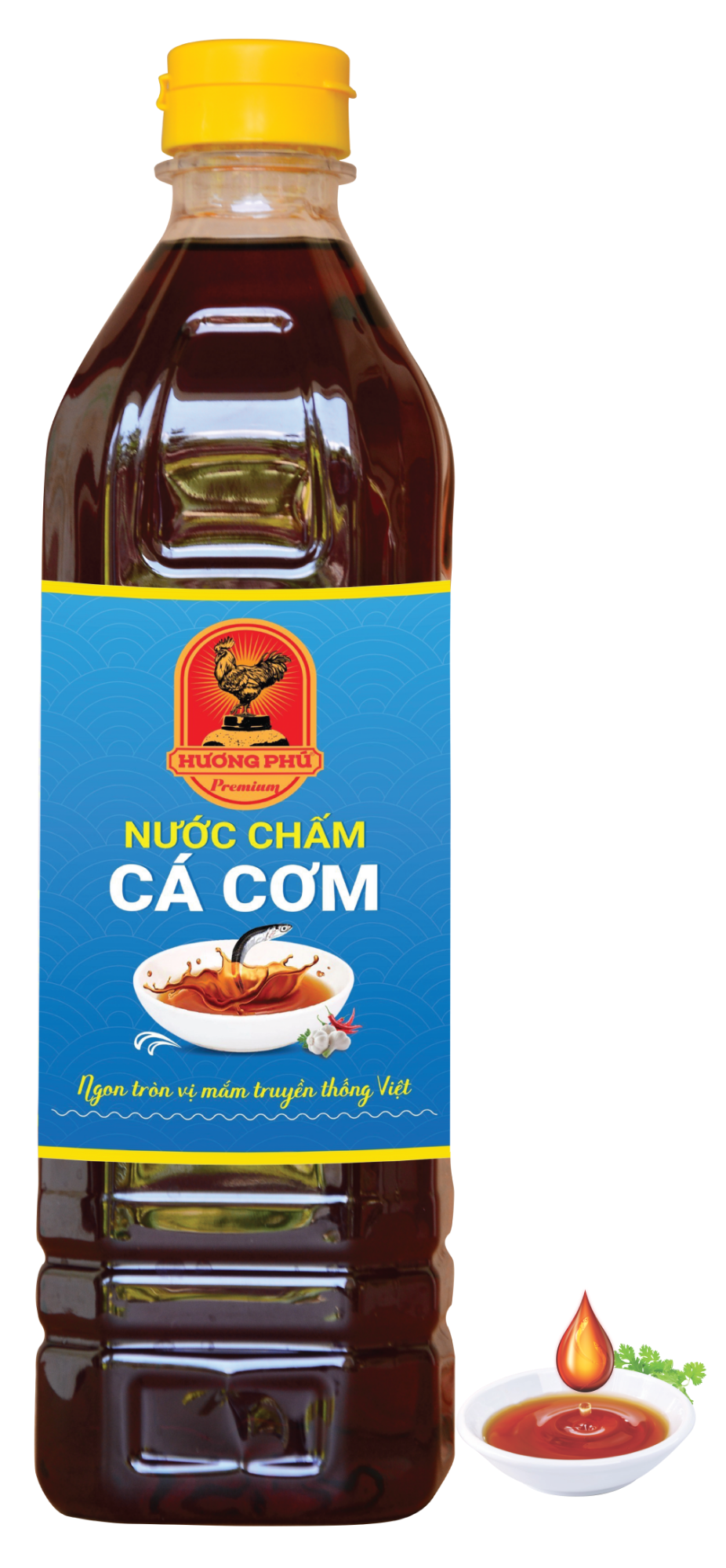 THÙNG 06 CHAI NƯỚC MẮM NHỈ CÁ CƠM CỐT ĐẶT BIỆT HƯƠNG PHÚ - 40 ĐỘ ĐẠM - 300ML